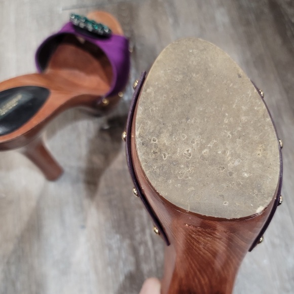 Dolce & Gabbana Crystal Heeled Sandals 37 - Picture 6 of 11